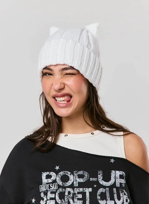gorro tricô orelhinhas gorro tricô orelhinhas