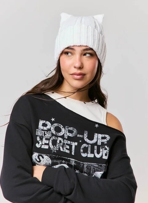 gorro tricô orelhinhas gorro tricô orelhinhas