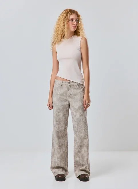 calça cintura baixa com strass calça cintura baixa com strass