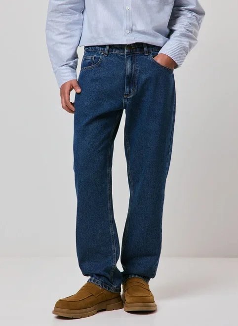 calça jeans reta slim calça jeans reta slim