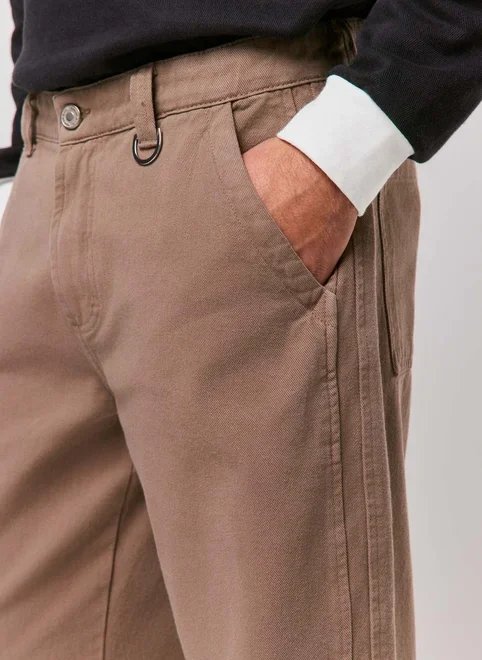 calça de sarja reta calça de sarja reta