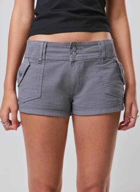 microshort cargo em algodão microshort cargo em algodão