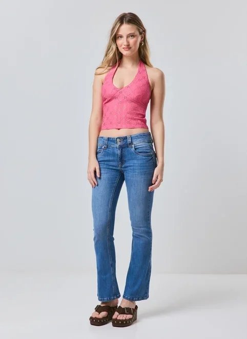 blusa frente única em laise blusa frente única em laise
