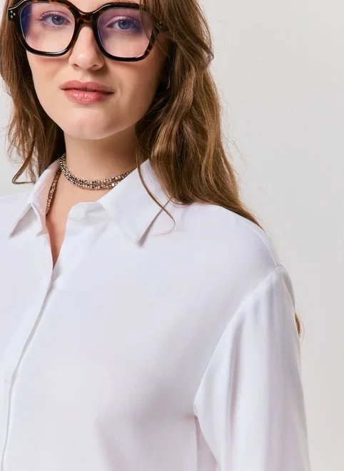camisa oversized off-white camisa oversized off-white