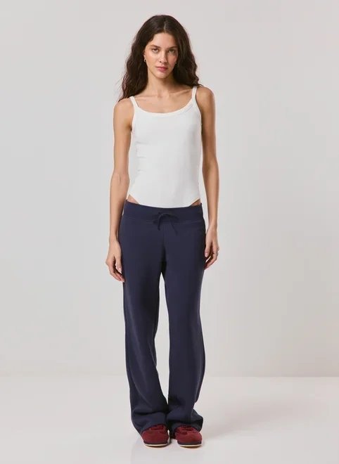 calça flare moletom cintura média calça flare moletom cintura média