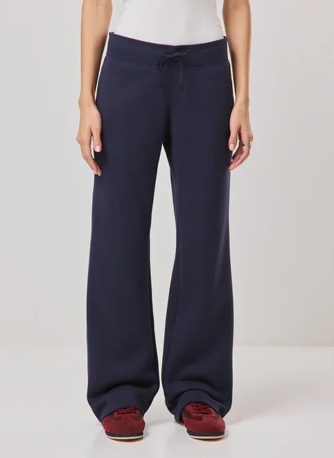 calça flare moletom cintura média calça flare moletom cintura média