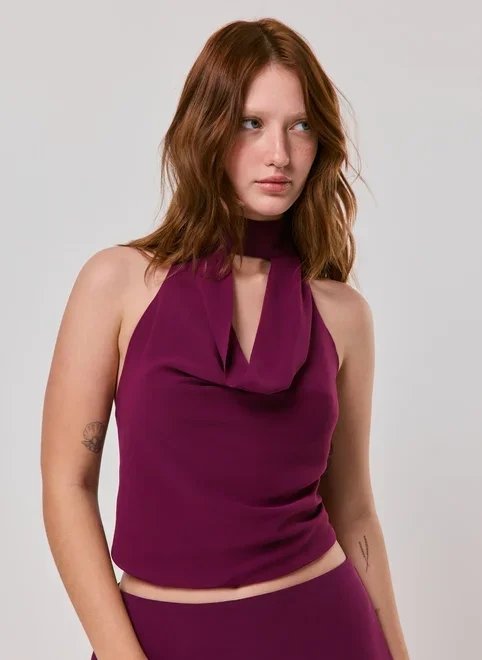 blusa frente única drapeada blusa frente única drapeada