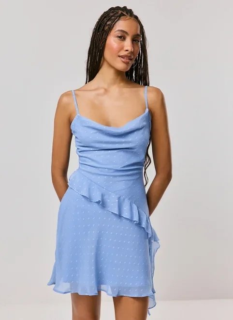 vestido curto chiffon babados vestido curto chiffon babados