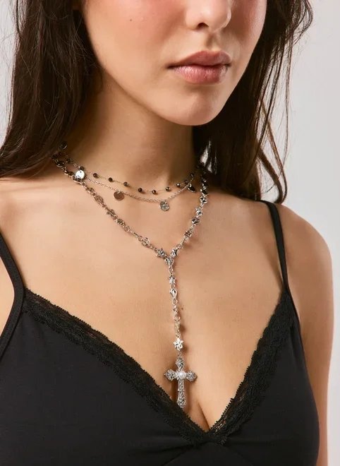 kit colar crucifixo stars kit colar crucifixo stars