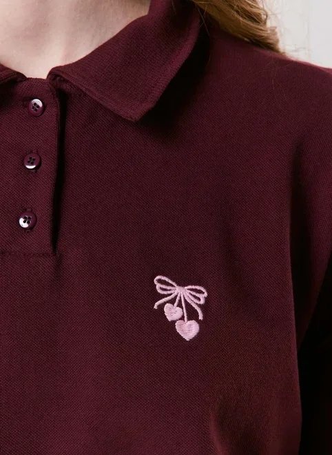 polo regular algodão com bordado polo regular algodão com bordado
