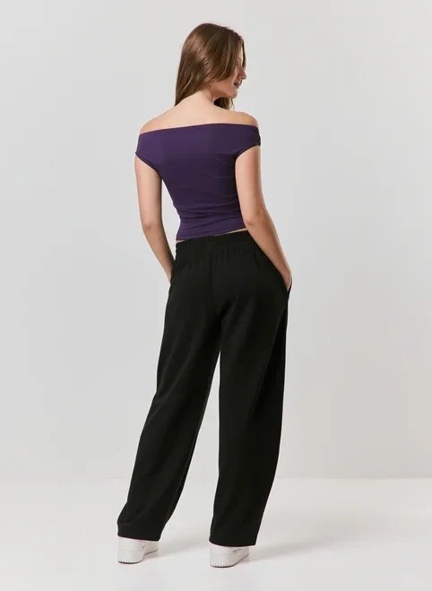 blusa ombro a ombro poliamida roxa blusa ombro a ombro poliamida roxa