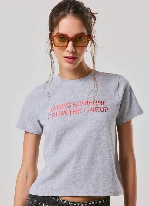 blusa cinza mescla lineup blusa cinza mescla lineup