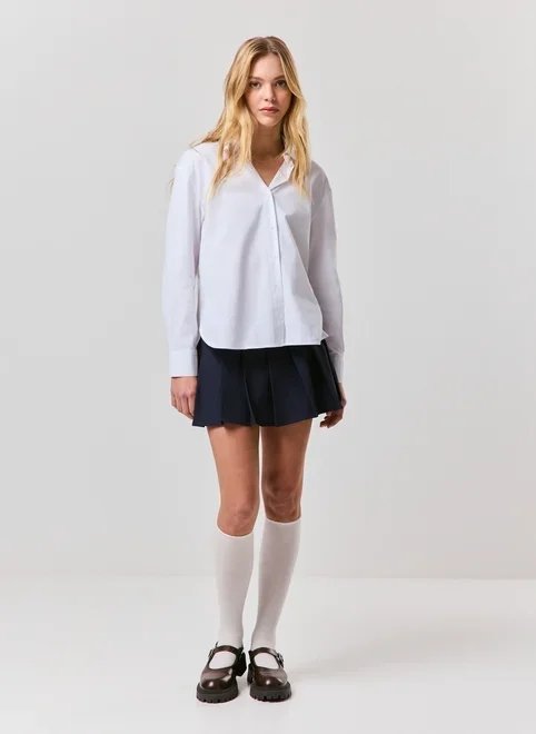 saia plissada com short interno saia plissada com short interno