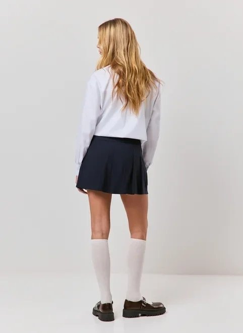 saia plissada com short interno saia plissada com short interno