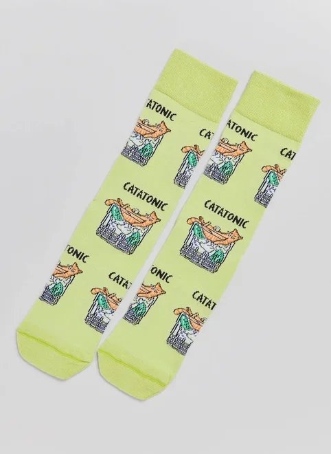 meia estampada catatonic meia estampada catatonic