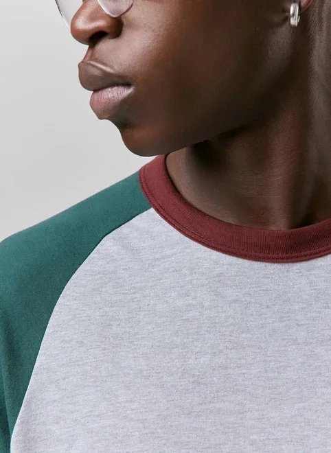 camiseta comfort raglan colorblock camiseta comfort raglan colorblock
