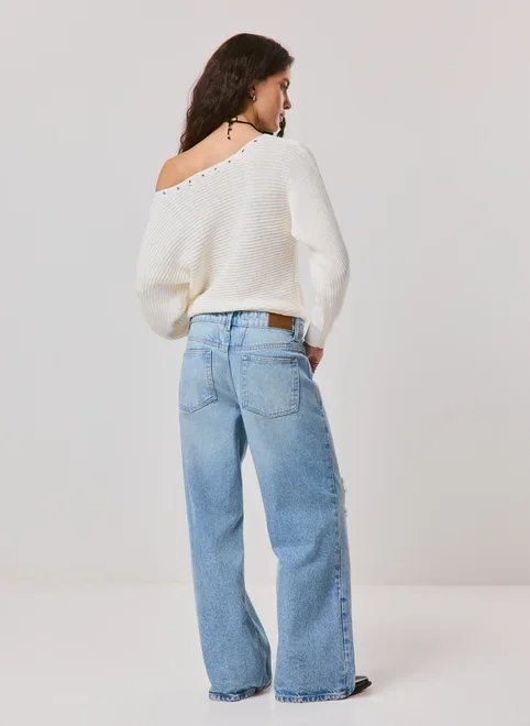 calça jeans cintura baixa destroyed calça jeans cintura baixa destroyed