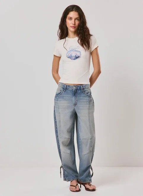 blusa estampa concha e pérola blusa estampa concha e pérola