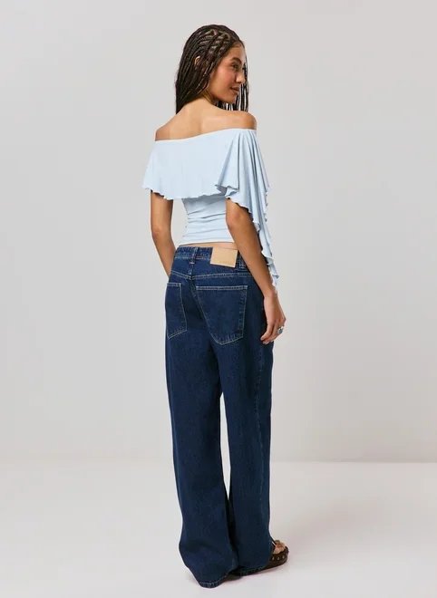 blusa ombro a ombro babado flow blusa ombro a ombro babado flow