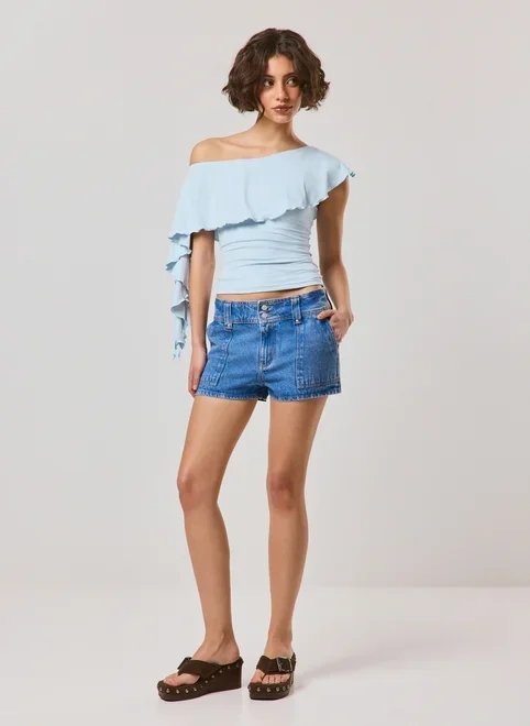 blusa ombro a ombro babado flow blusa ombro a ombro babado flow
