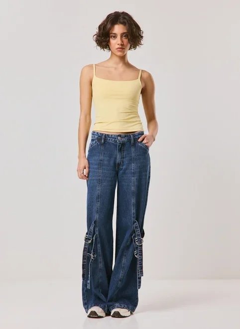 calça wide leg statement calça wide leg statement
