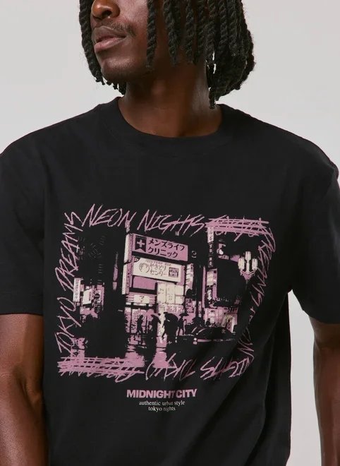 camiseta preta malhão midnight city camiseta preta malhão midnight city
