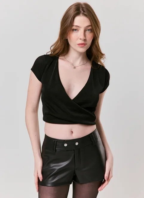 blusa transpassada blusa transpassada