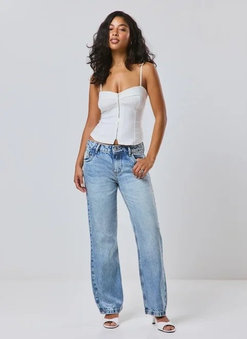 calça jeans reta estonada calça jeans reta estonada