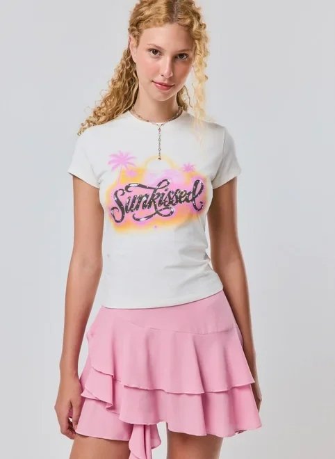 camiseta regular sunkissed camiseta regular sunkissed