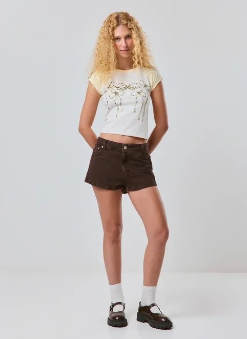 blusa manga curta laços blusa manga curta laços