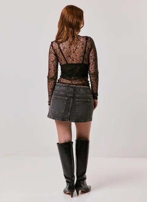 blusa renda floral blusa renda floral
