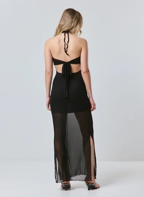 vestido cut out em tule vestido cut out em tule