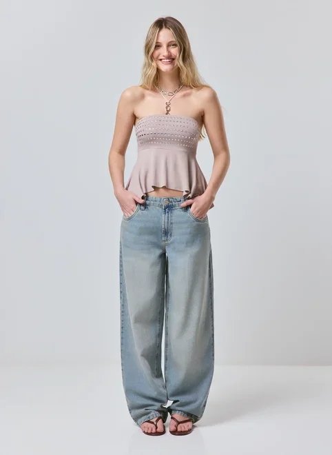 blusa com ilhós no busto blusa com ilhós no busto