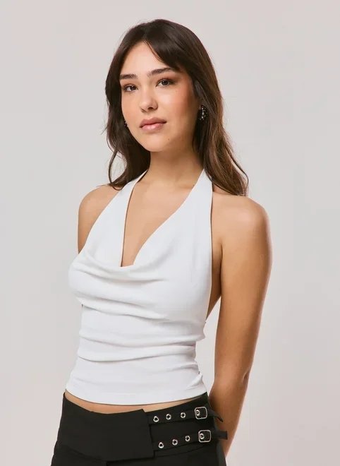 blusa poliamida decote degagê blusa poliamida decote degagê