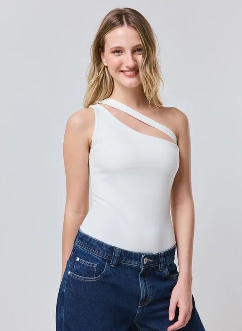 body um ombro só em viscose body um ombro só em viscose