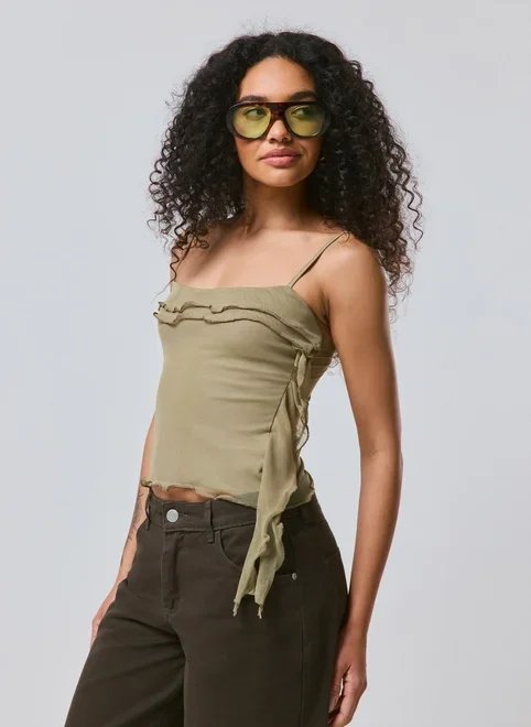 blusa assimétrica em tule blusa assimétrica em tule