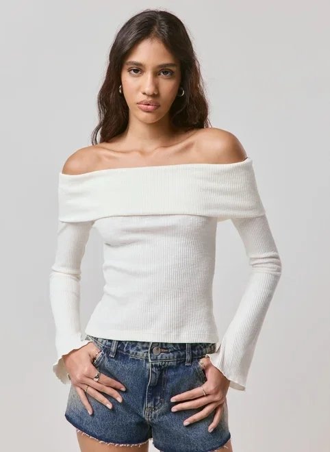 blusa ombro a ombro canelada blusa ombro a ombro canelada