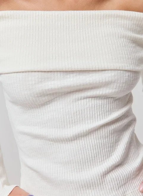 blusa ombro a ombro canelada blusa ombro a ombro canelada