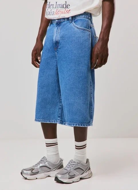 bermuda jeans jorts ampla bermuda jeans jorts ampla