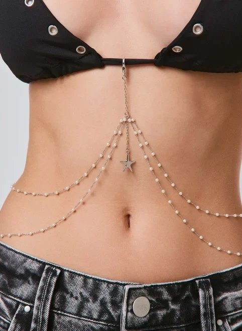 body chain pérolas body chain pérolas