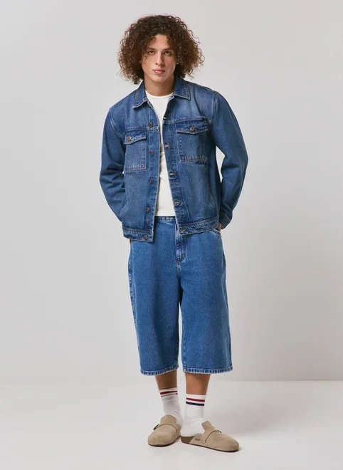 jaqueta jeans box com bolsos jaqueta jeans box com bolsos