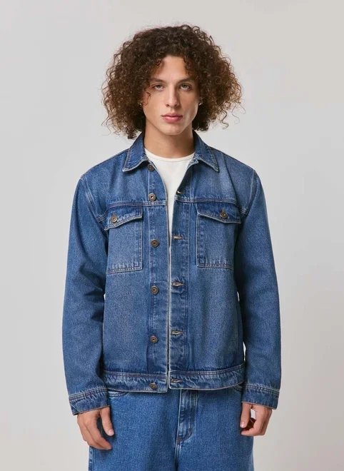 jaqueta jeans box com bolsos jaqueta jeans box com bolsos