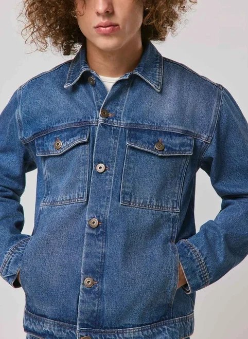 jaqueta jeans box com bolsos jaqueta jeans box com bolsos