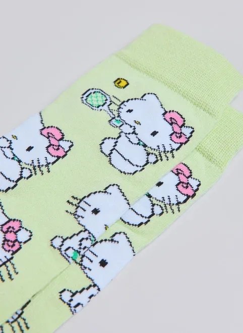 meia hello kitty tenista meia hello kitty tenista