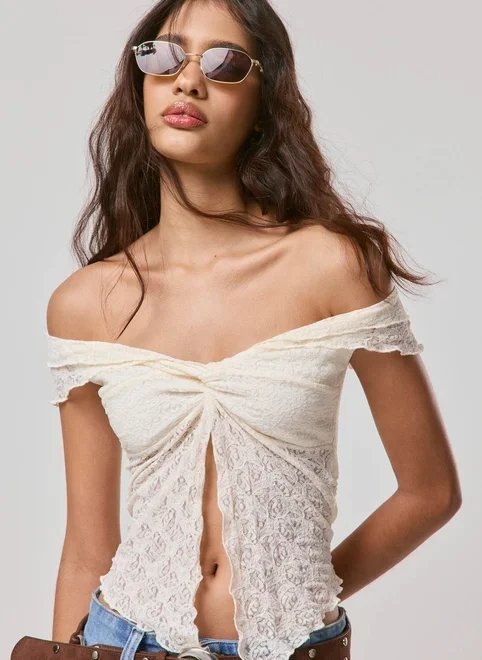 blusa ombro a ombro rendada blusa ombro a ombro rendada