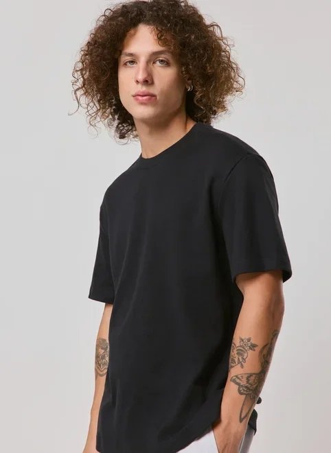 camiseta comfort básica manga curta camiseta comfort básica manga curta