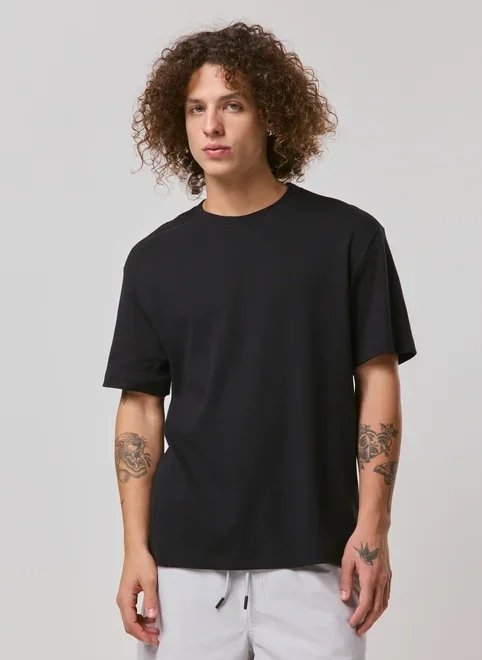 camiseta comfort básica manga curta camiseta comfort básica manga curta