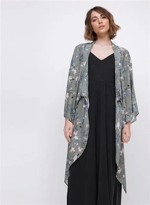 kimono floral coruja kimono floral coruja