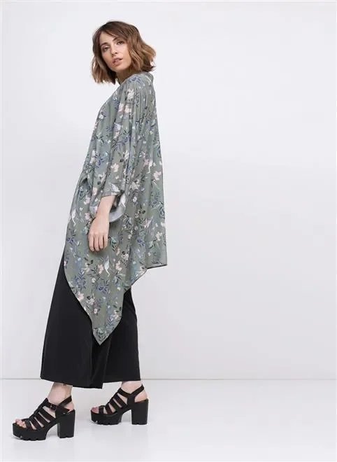 kimono floral coruja kimono floral coruja