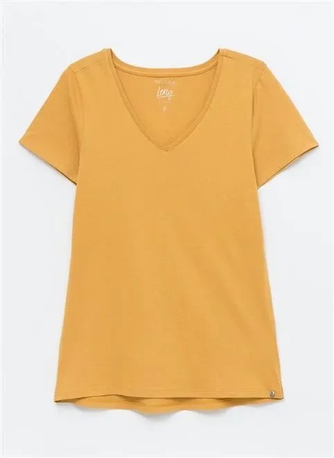 blusa gola v básica blusa gola v básica